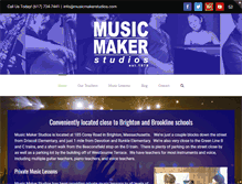 Tablet Screenshot of musicmakerstudios.com